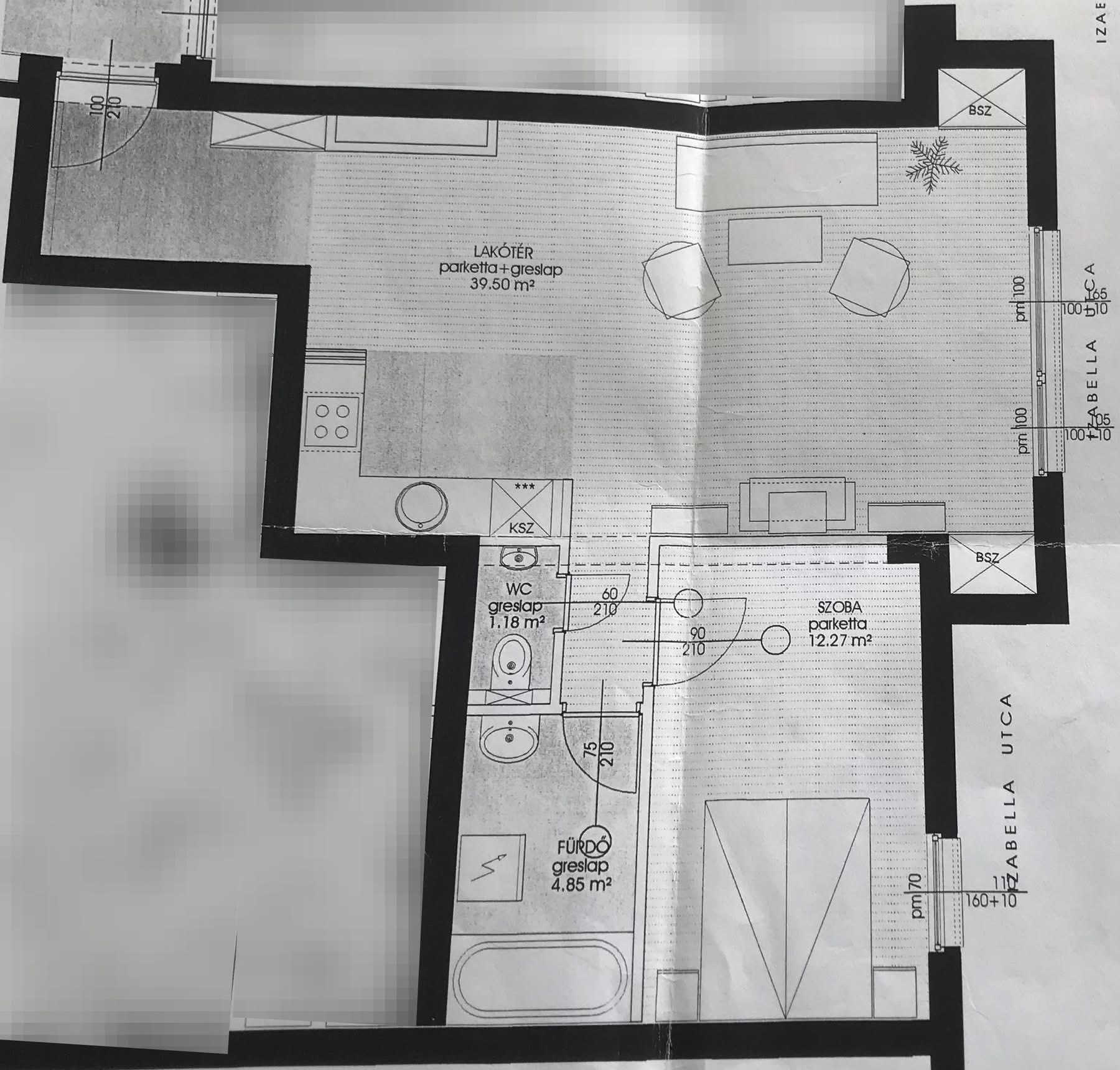 ELADÓ ízlésesen felújított, 57 m2-es nappali+hálószobás lakás, a Budapesten a 6. kerület Izabella-lakóparkban - Image 5